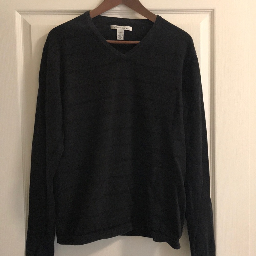 Black Kenneth Cole V-neck sweater